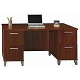 Bush Furniture Somerset Collection 60 Wood Computer Desk in Hansen Cherry