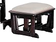 Shermag Ottoman, Espresso/Oatmeal