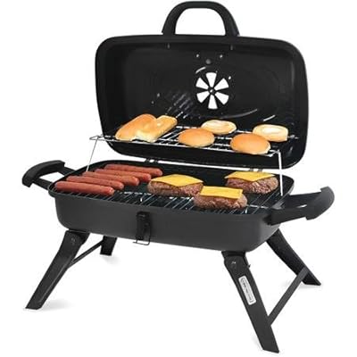 This Double Rack Portable Charcoal Grill Maximizes Grilling Space for Great Outdoor Barbecues By the Pool, Boat, Beach or Lake.