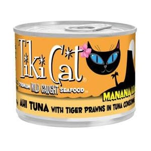 Tiki Cat Manana Grill - Ahi Tuna with Tiger Prawns In Tuna Consomme (8 6oz cans)