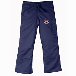 Auburn Tigers NCAA Cargo Style Scrub Pant (Navy)