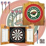 NHL Minnesota Wild Dart Cabinet includes Darts and Board