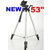 53" Inch Professional Heavy Duty Aluminum Tripod w/ Bag For All Cameras & Camcorders