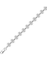 Sterling Silver Diamond Bracelet 1/4ctw