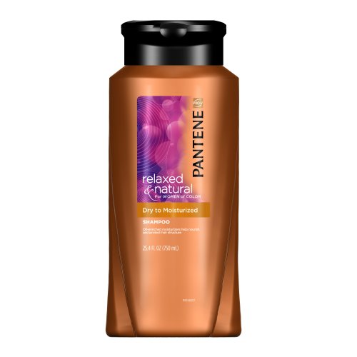 Pantene Pro-V Relaxed & Natural For Women of Color Dry to Moisturized Shampoo, 25.4-Ounce Bottles (Pack of 3)