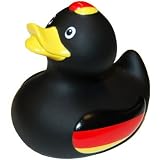 Deutschland Fanartikel Badeente / Quietscheente schwarz