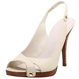  : Nine West Women's Jaiya Peep Toe Slingback,Ivory,9 M US