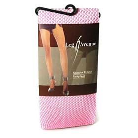 Leg Avenue Light Pink Spandex Fishnet Pantyhose