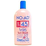 No-Ad Babies Max-Sunblock SPF #45 16 oz.