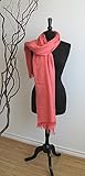 IMAGE OF Luxury Quality Silk Wool Shawl Scarf Wrap Stole Salmon Pink