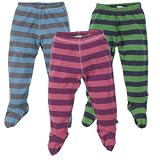 Stripe Footed Trousers Purple 3 6mths