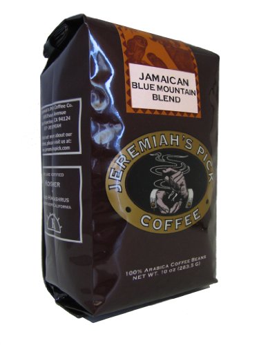 Jeremiahs Pick Coffee Jamaican Blue Mountain Blend Whole Bean Coffee, 10-Ounce Bags (Pack of 3)