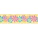 Blue Mountain Wallcoverings SR026251 Just for Kids Flirty Flowers Self-Stick Wall Border
