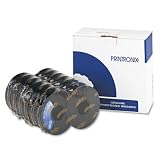 107675007/107675008 Barcode Printer Ribbon, 50M Yield, Black, 6/Box