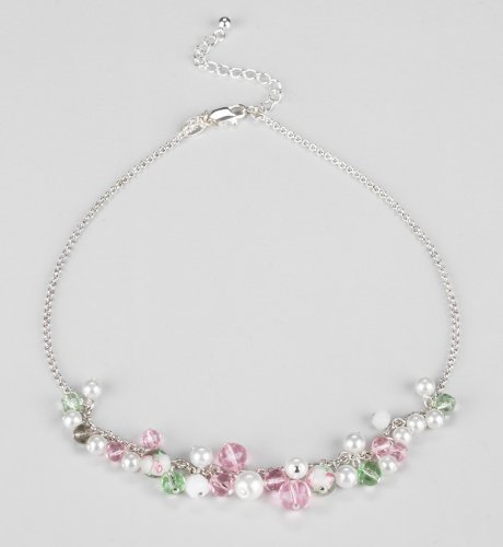Girls Jewel & Pearl Beaded Necklace