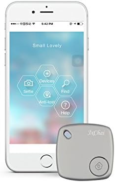 Bluetooth Tracker, Key Finder, Item Finder, Phone Finder, Item Tracker with Alarm Function, Remote camera controller for purse, pets, luggage and more(Silver)-JXCHAI
