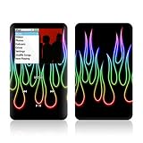 Rainbow Neon Flames Design iPod classic 80GB/ 120GB Protector Skin Decal Sticker