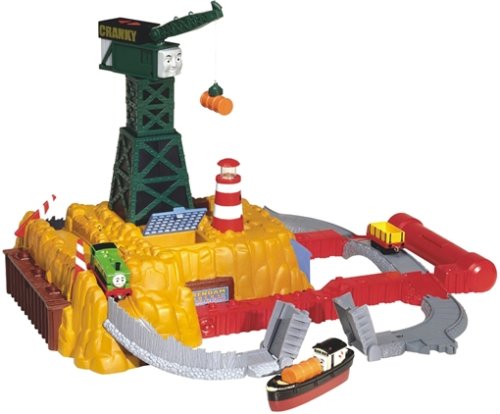 Childrens Toyshop  Toys : Take Along Thomas & Friends - Brendam Docks/Cranky Electronic Playset