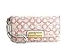 Coach Signature Kristin Sequin Capacity Clutch Wristlet Purse Peony - Coach 45095WP