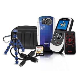 Kodak Playsport ZX5 Burton Bundle (Aqua)