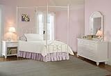 Westfield Canopy 4pc Bedroom Set - Full (Off White) (See Text)