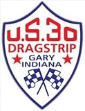 Signpast Reproduction Vintage Sign, US 30 DRAGSTRIP 21.5 x 28.75 Steel Sign (00173)