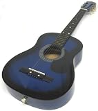 Childrens Blue Acoustic Starter Guitar Beginner 32