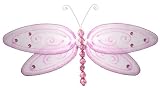 10 Pink Glitter Dragonfly nylon hanging ceiling wall baby nursery room wedding decor decoration