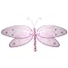 10" Medium Pink Glitter Dragonfly Decorations - dragonflies hanging nylon nursery bedroom girls room ceiling wall decor, wedding birthday party baby bridal shower
