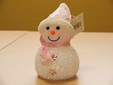 クリスマス用 飾り 内臓ライトで光る雪だるま人形です☆スノーマン PK 高さ15ｃｍ 【プレゼント/ギフト/ラッピング用資材】