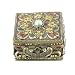 Square Shaped Rosette Jeweled Trinket Box