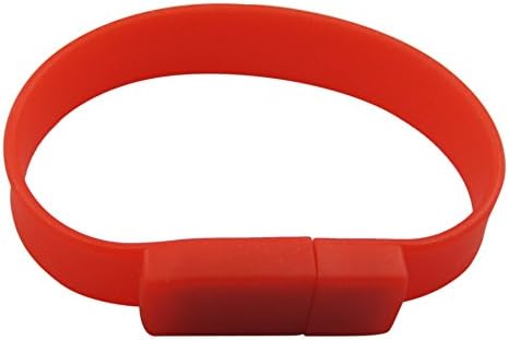 Lalakie® Wristband Bracelet USB 3.0 Memory Stick Pendrive Flash Drive 64GB High Speed (Red)
