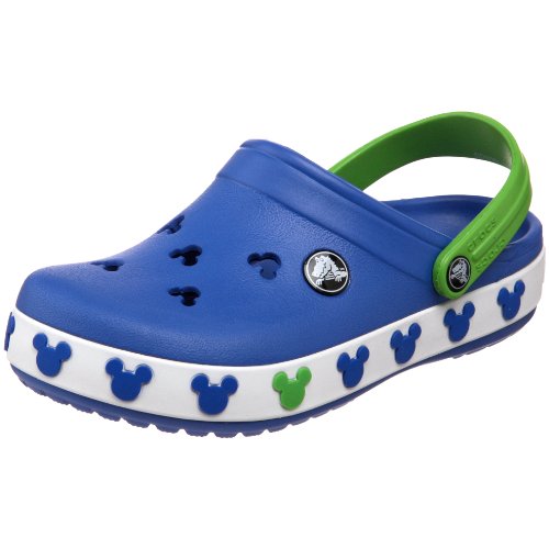 Crocs Crocband Mickey II Clog (Toddler/Little Kid),Sea Blue/Lime,12-13 M US Little Kid