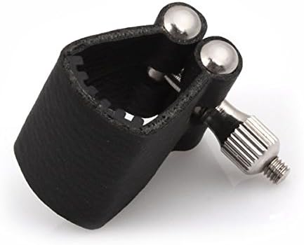PU Leather Ligature Protect for Soprano Saxophone Sax Mouthpiece
