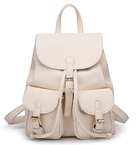 Buenocn Women Soft Leather Lovely Backpack Cute Schoolbag Shoulder Bag Shy360