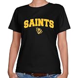 NCAA Siena Saints Ladies Black Logo Arch Classic Fit T-shirt