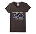 Women's Thin Blue Line Shirt: Because he is mine I walk this line Medium Asphalt