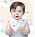 Baby Bandana Drool Bibs,Unisex 10 Pack Set with Adjustable 3 Snaps - Soft 100% Cotton Absorbent Feeder Bibs - Perfect Baby Burp Cloths Gift for Drooling,Feeding and Teething-Model B