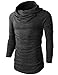H2H Mens Casual Slim Fit Turtleneck Pullover Lightweight Long Sleeve Sweaters