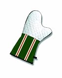 Two Dogs Designs Barbecue Mitt, Green Stripes