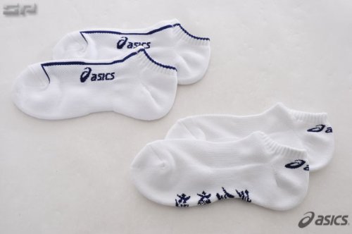 asics(アシックス) ユニセックス 2足組 アンクル ソックス XAS010 0150ホワイト×ネイビー