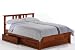 Thyme Multi Sized Platform Bed w/ Cherry Finish plus 4-Drawer Set
