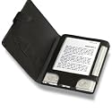 Leather Book Case Cover for Sony Reader eBook PRS-505  - Black