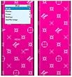Fashion Pink - Apple iPod nano 2G (2nd Generation) 2GB/ 4GB/ 8GB Protector Skin Decals - Faceplate Stickers