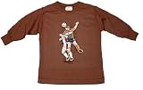 Wes & Willy Long Sleeve Soccer Header Tee, Brown