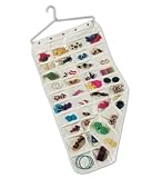 Hanging Pockets Organizer Jewelry Accessory 80 Pocket (42Lx18) Premium Canvas by Whitney Design