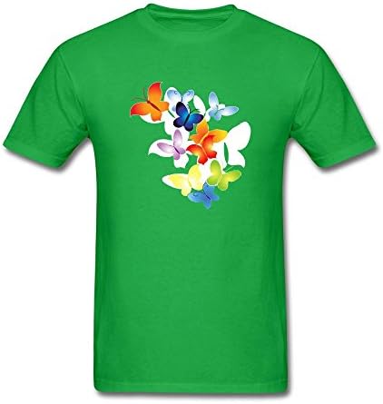 Deflove Men's Butterfly Group Of Fly Short Sleeve T-Shirt