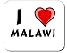 I Love Malawi Decorated Mouse Pad