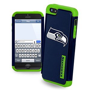 Forever Collectibles Seattle Seahawks Rugged Dual Hybrid Apple iPhone 5 & 5S Case