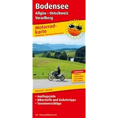 Motorradkarte Bodensee, Allg�u - Ostschweiz - Vorarlberg: Mit Ausflugszielen, Bikertreffs und Einkehrtipps sowie Tourenvorschl�gen, wetterfest, ... reissfest, abwischbar, recycelbar, GPS-genau